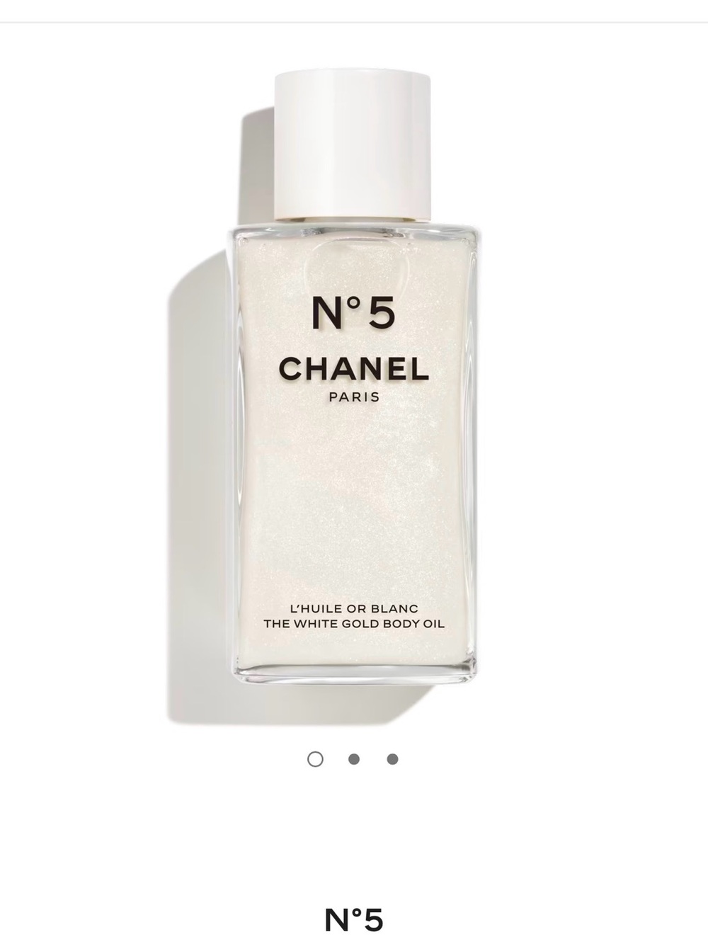CHANEL N°5 White Gold Body Oil - White, Black
